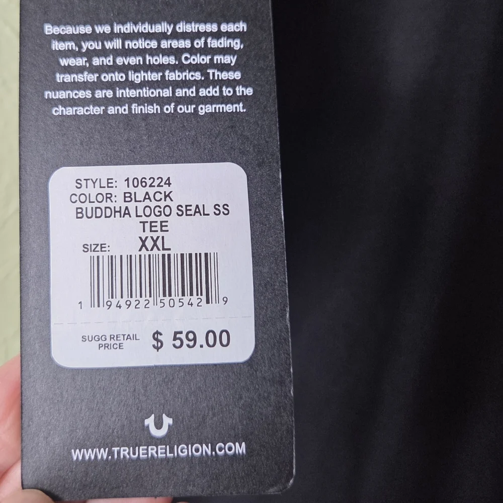 True Religion black green