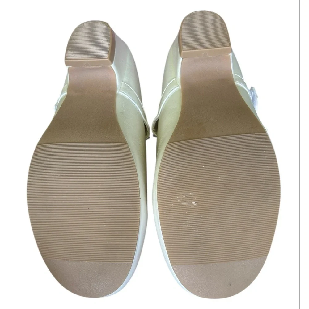 Swea Pea & Lilli girls formal Mary Janes Pearl White Rhinestones Excellent 1