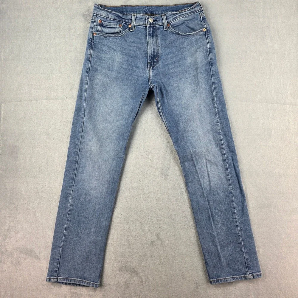 Levis 505 Regular Fit Jeans Mens 32x32 Blue Medium Wash Denim 00505-2669