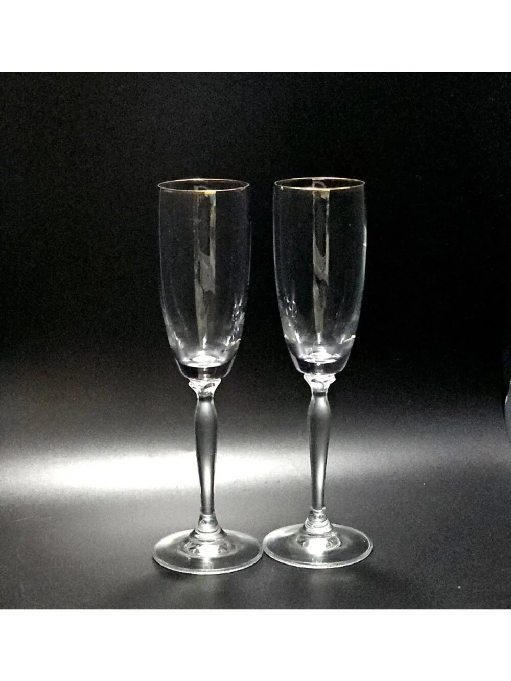 2 Pier 1 Petal Champagne Flutes 9