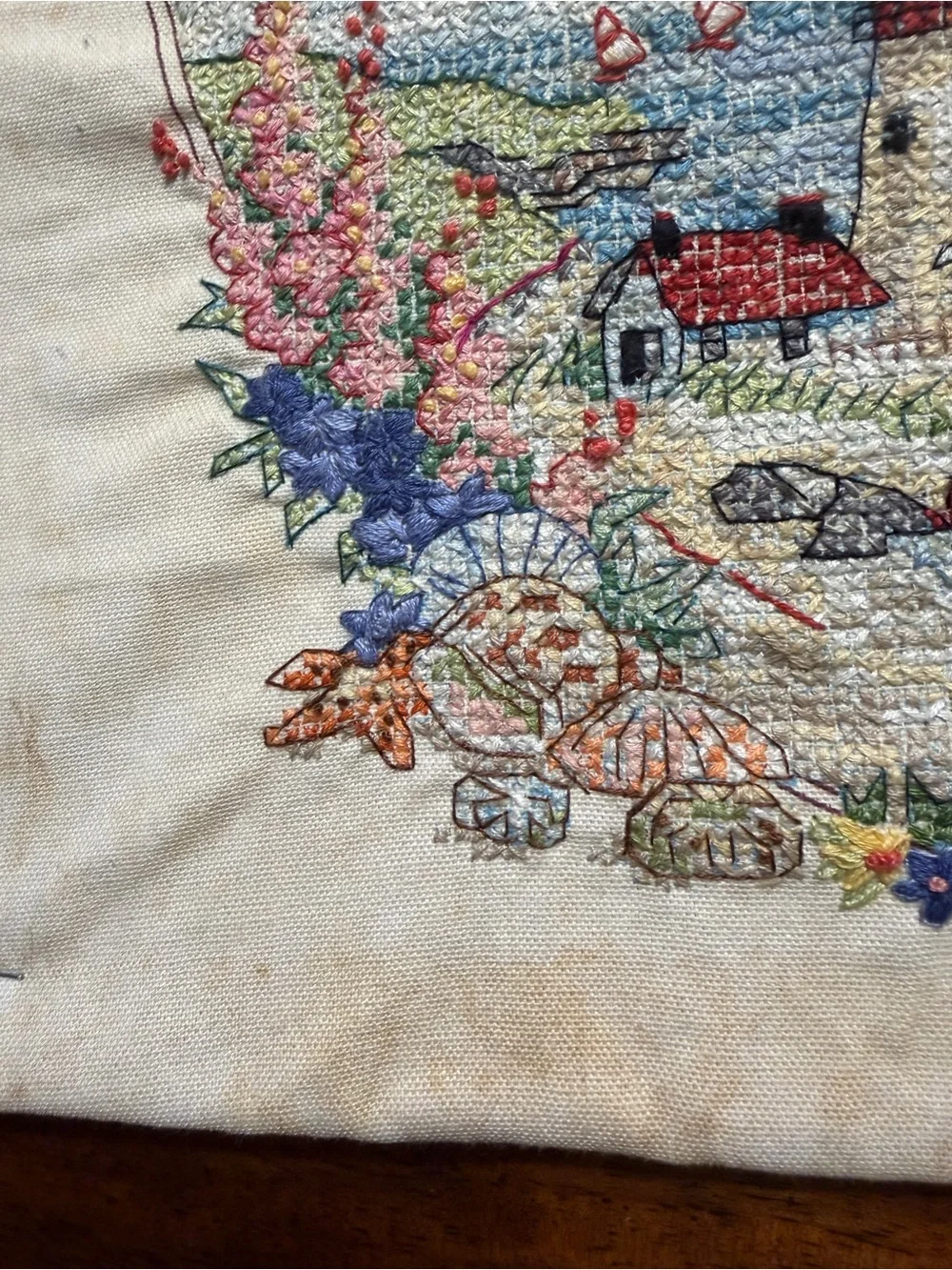 N/A dimensions embroidered