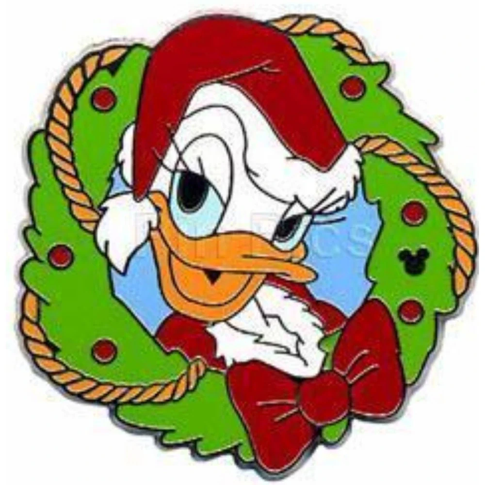 Disney‎ DAISY DUCK Pin Disneyland Resort Holiday Wreath Hotel 51361 DLR 2006