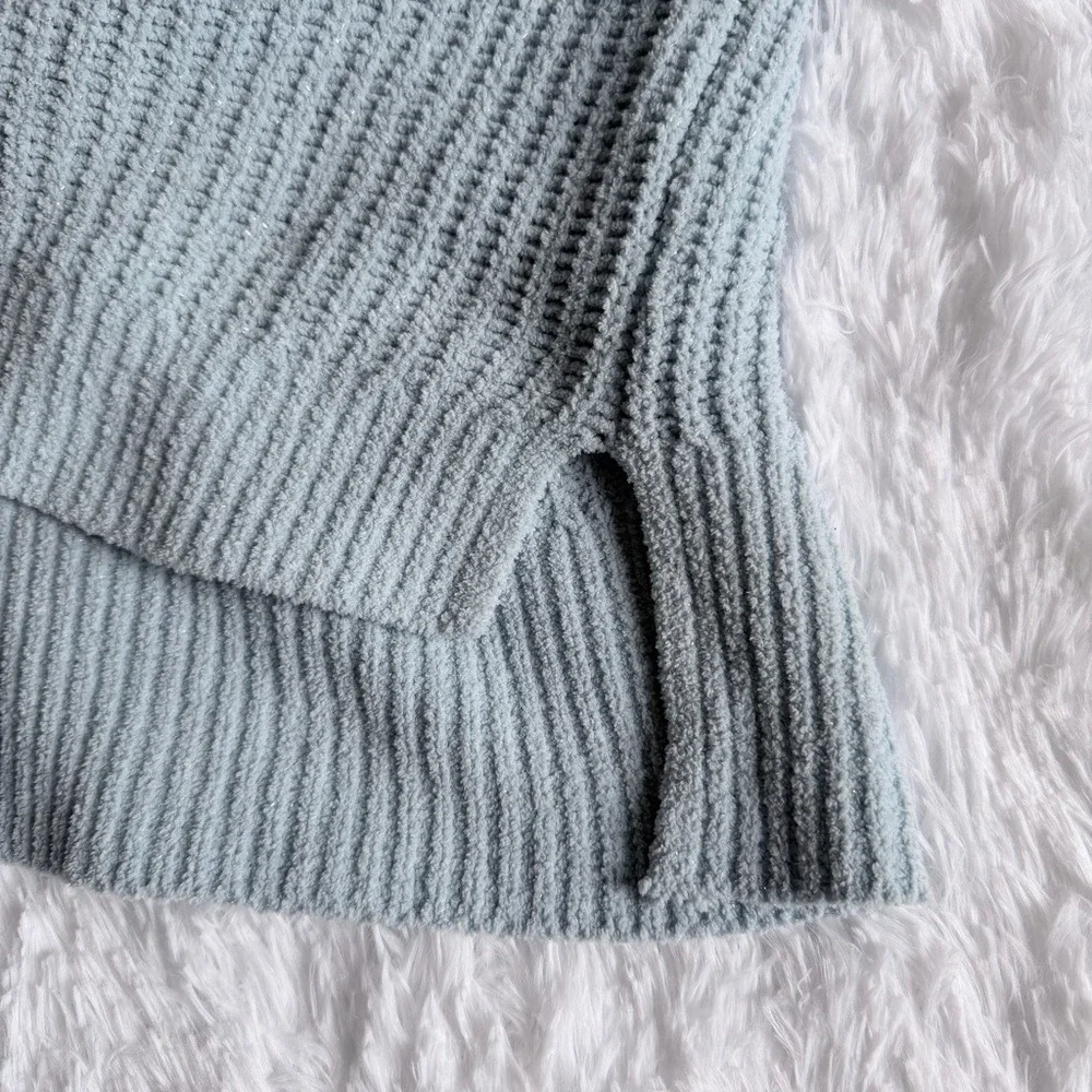 Old Navy Kids Light Blue Baggy Crop Sweater Large 10/12