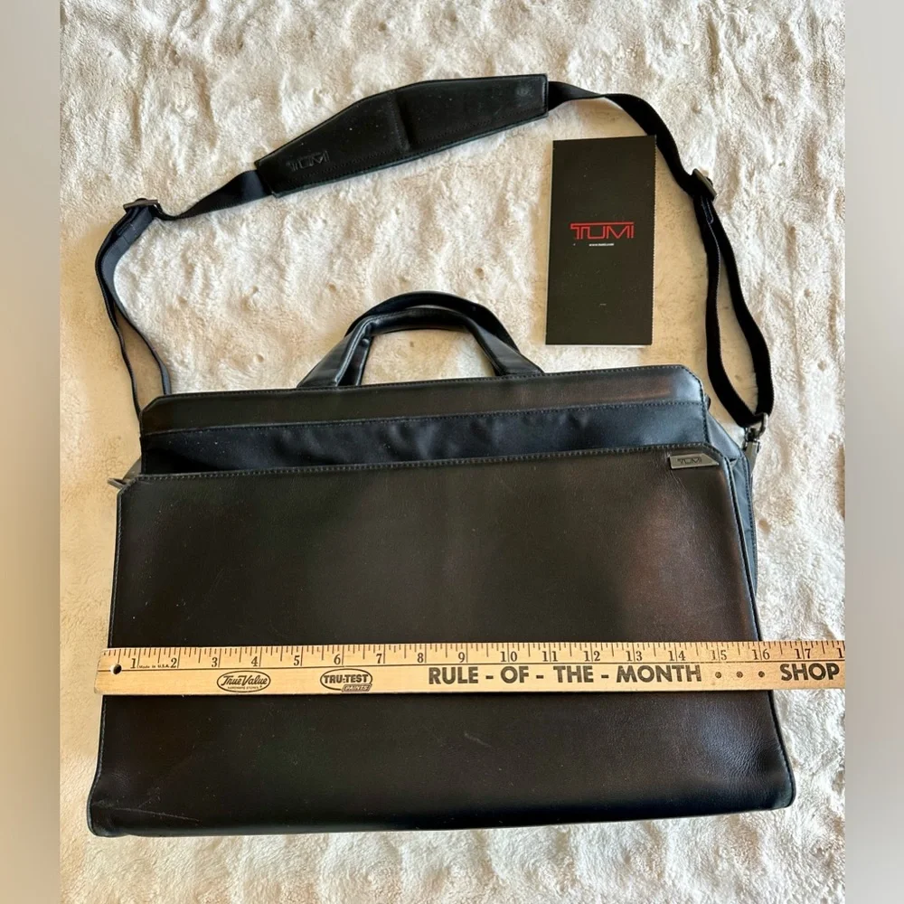 Tumi leather laptop