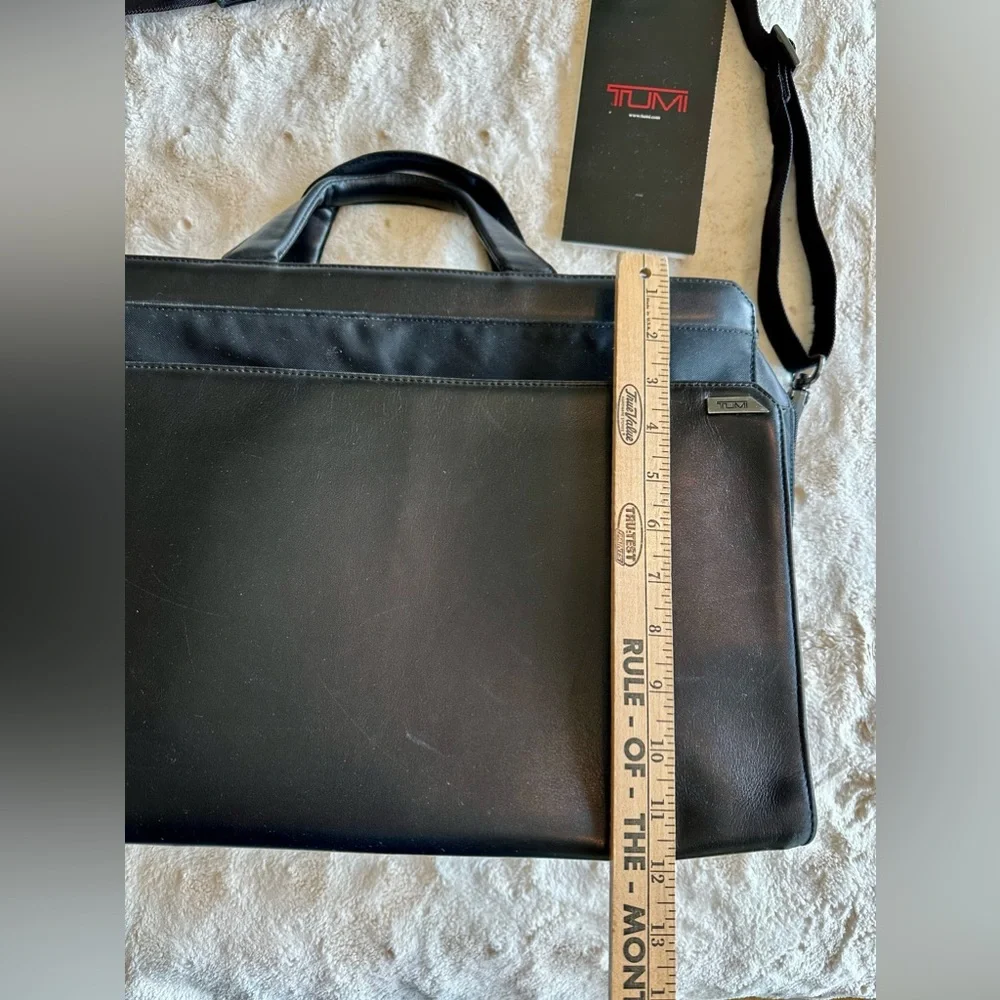 Tumi leather laptop