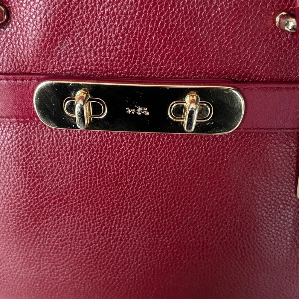 Coach pebbled structured