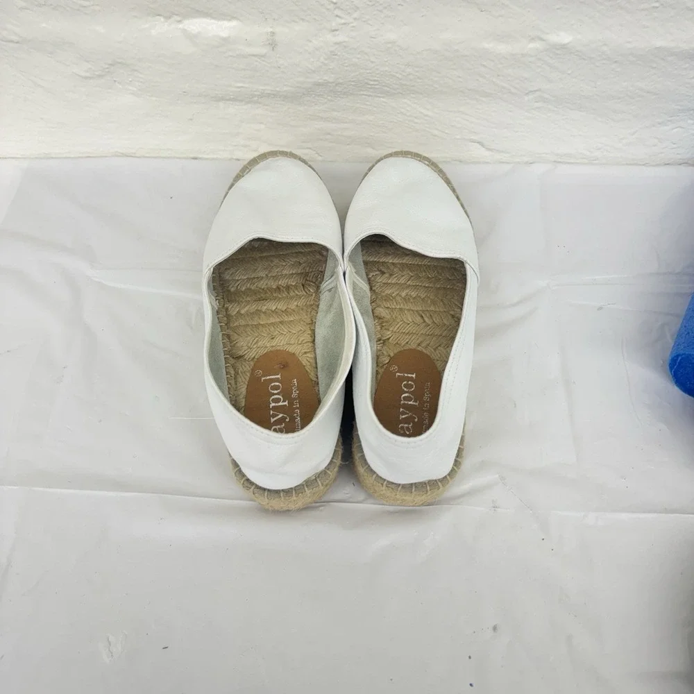 Maypol white leather
