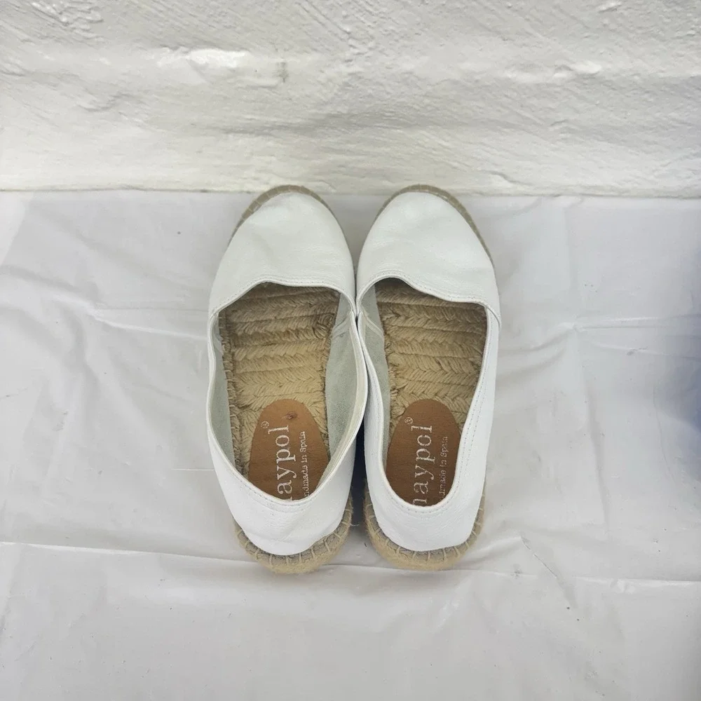 Maypol white leather