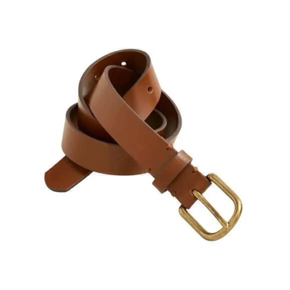 J.Crew Kids' leather belt in English Tan AW434 size Medium New