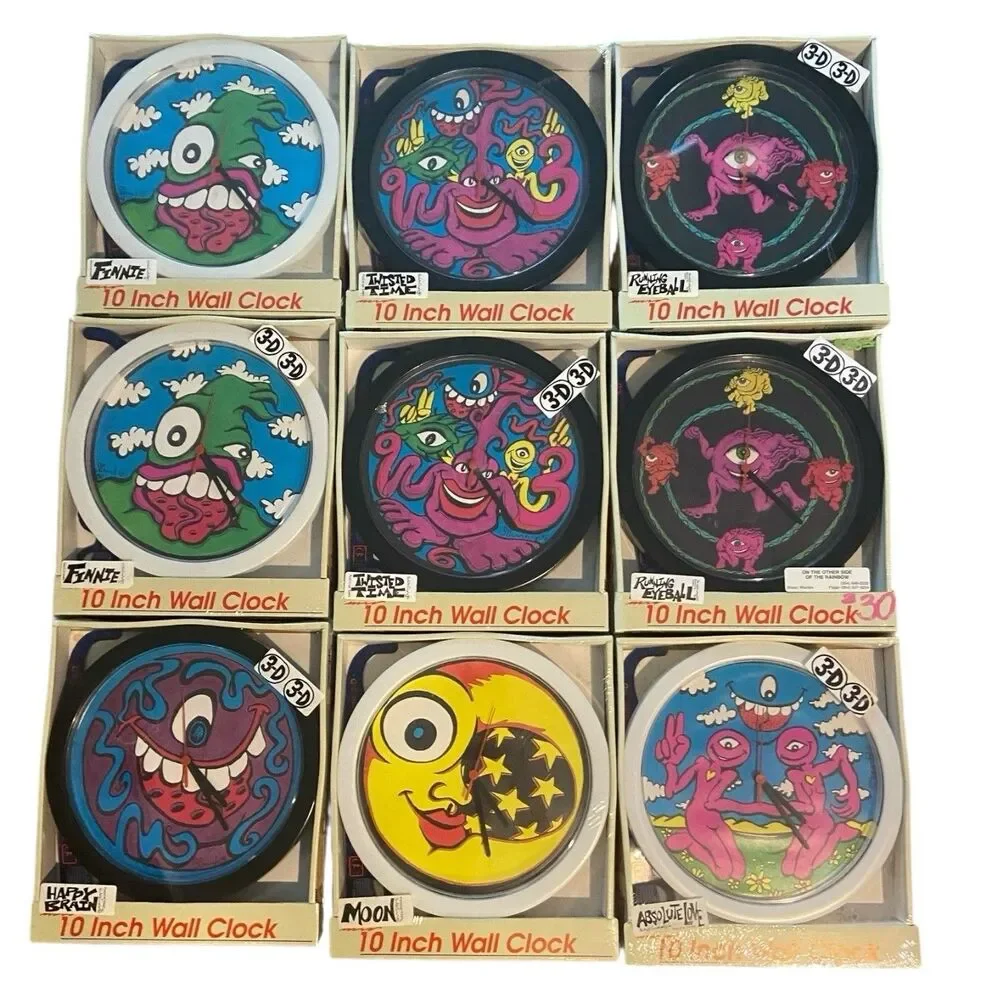 Keith “Scramble” Campbell Atico 3-D Wall Clocks- New Old Stock