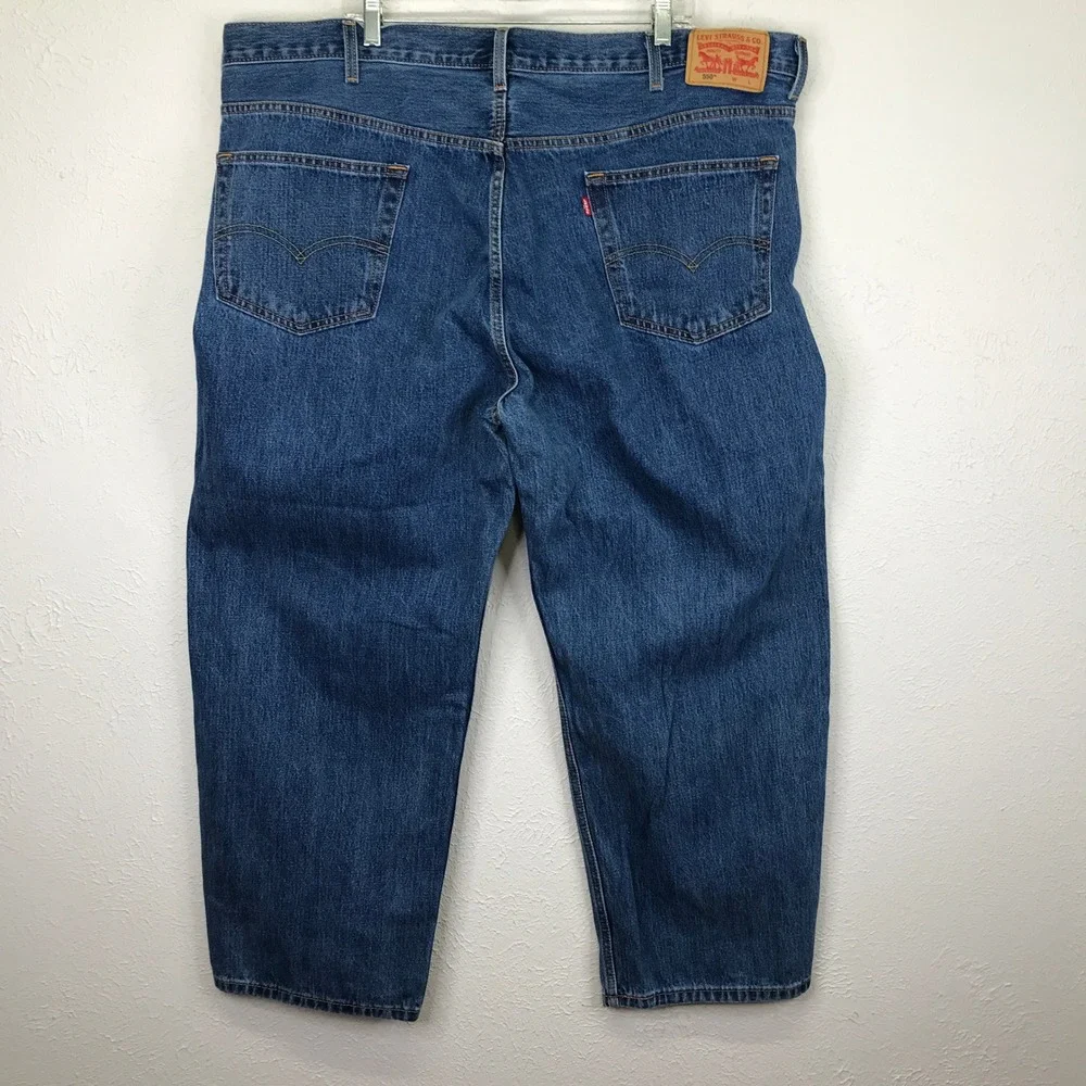 Levis 550 Relaxed Fit Jeans Mens 48x30(28.5) Blue Tapered Leg Denim 100% Cotton