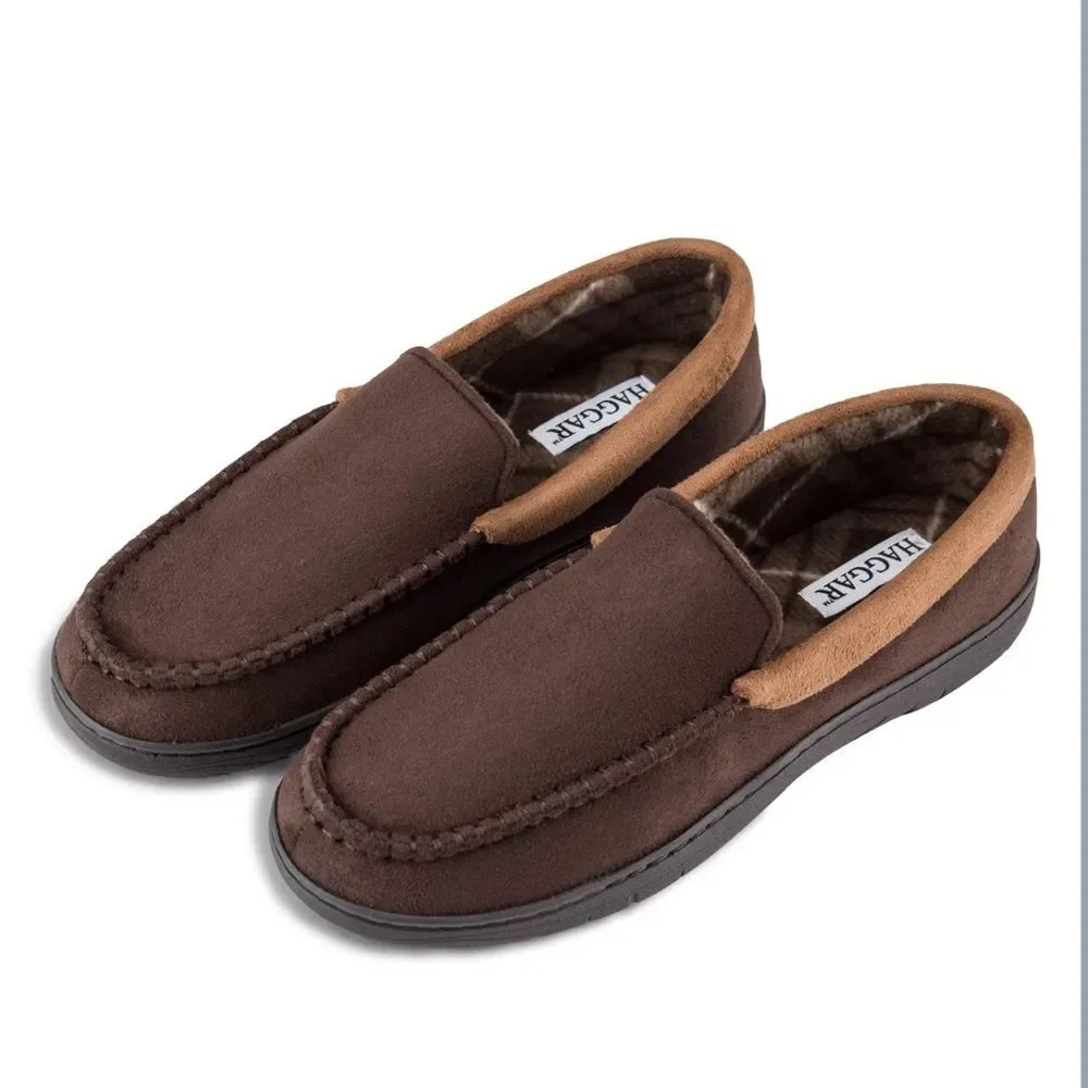Haggar Men's Brown Slip-On Loafers