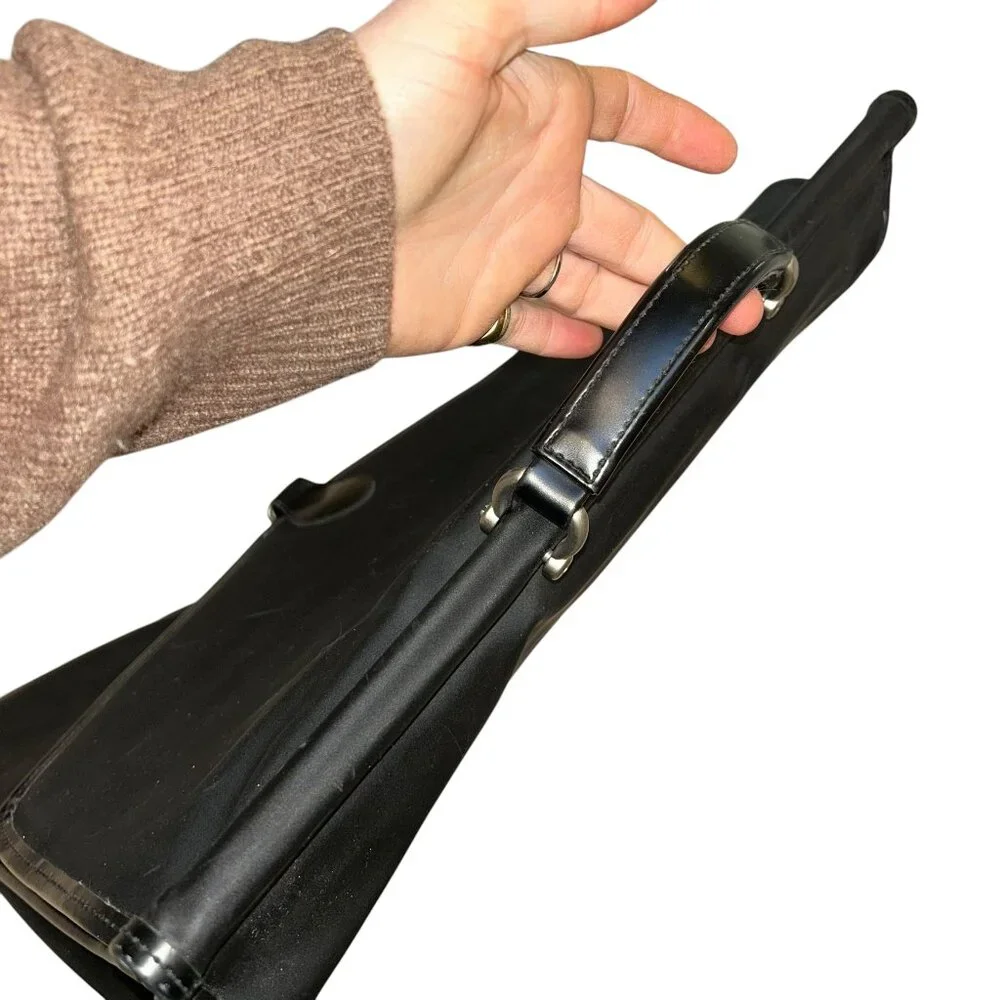 Dunhill black leather