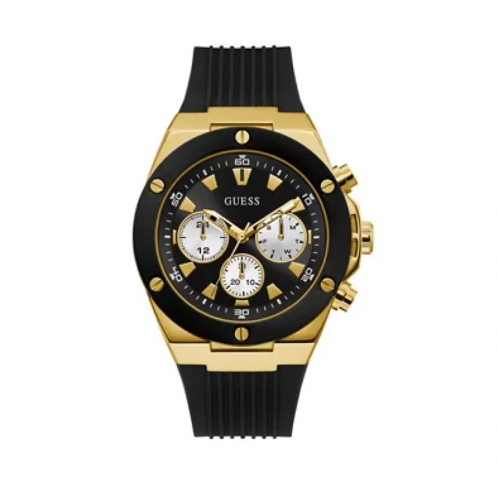 Guess Men’s‎ Poseidon Black and Gold Tone Watch GW0057G1.