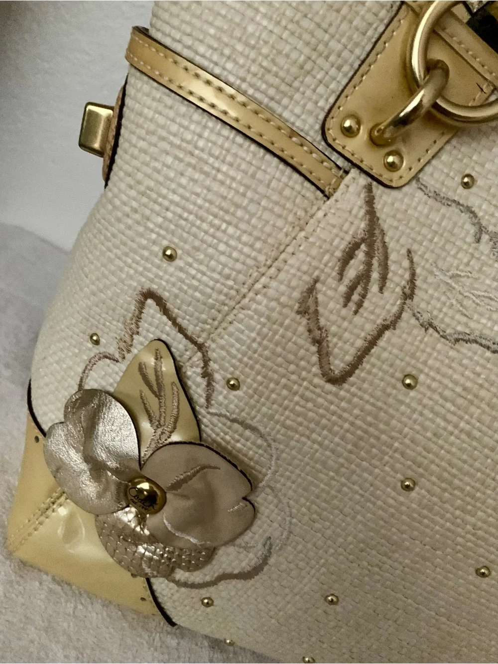 Coach tote woven