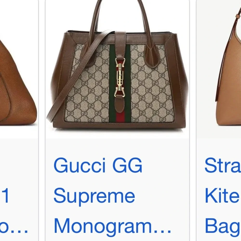Gucci 1961 Jackie Supreme TanSatchel Bag with shoulder strap. NWT