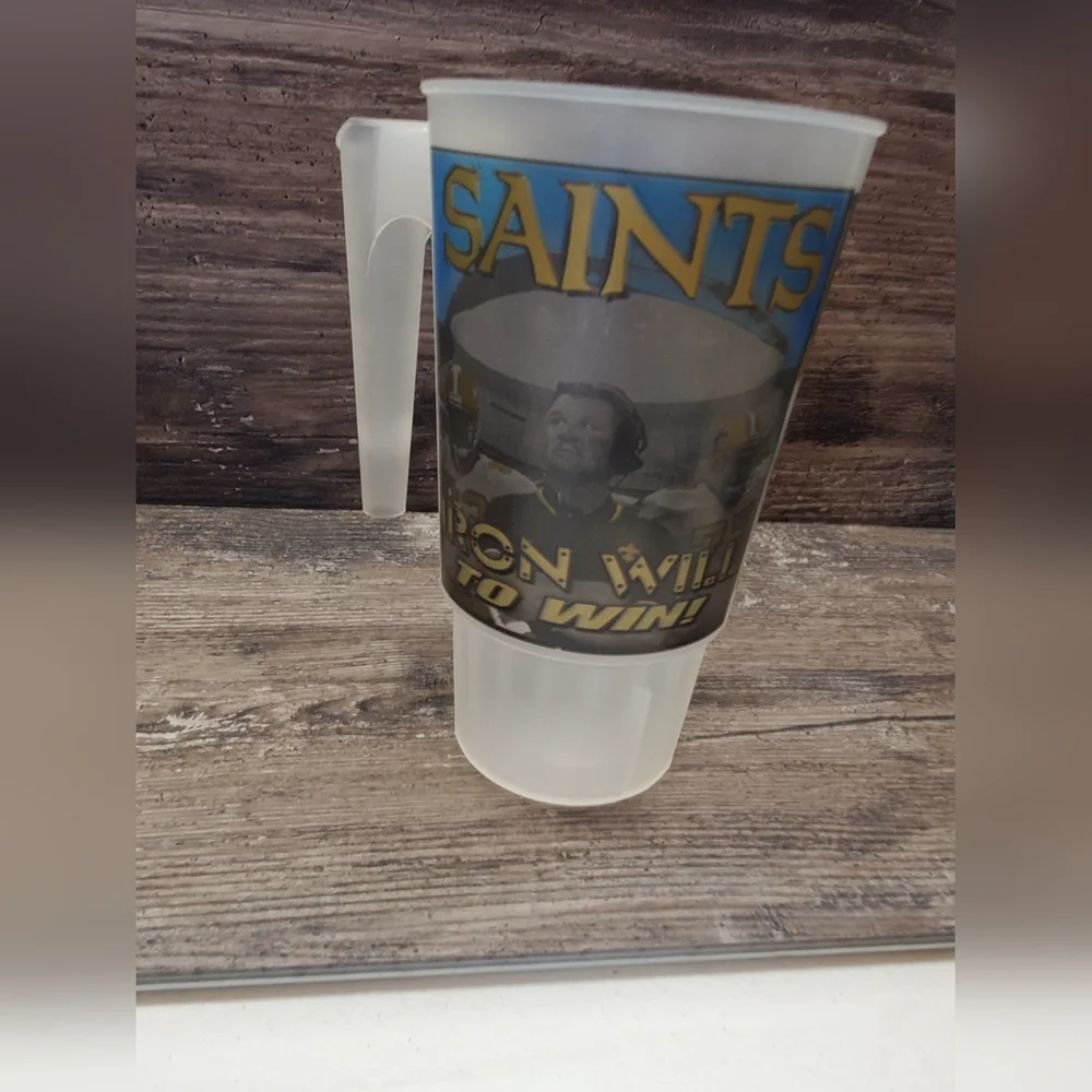 1990's Souvenir Stadium Collector Cup‎ New Orleans Saints Mike Ditka Rare
