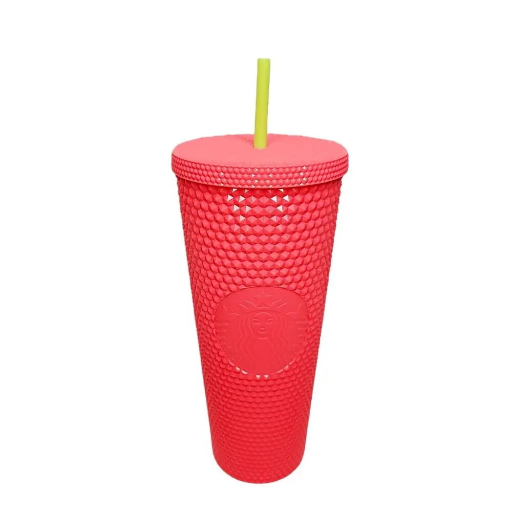 Starbucks Dragon Fruit Studded‎ Pink Tumbler Cup 24 oz Venti Brand New