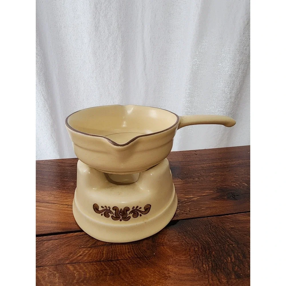 Vintage Pfaltzgraff Village Butter‎ Warmer 2 piece set 116 & 117