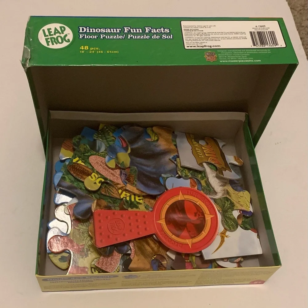 Leapfrog floor puzzle-dinosaur‎ fun facts