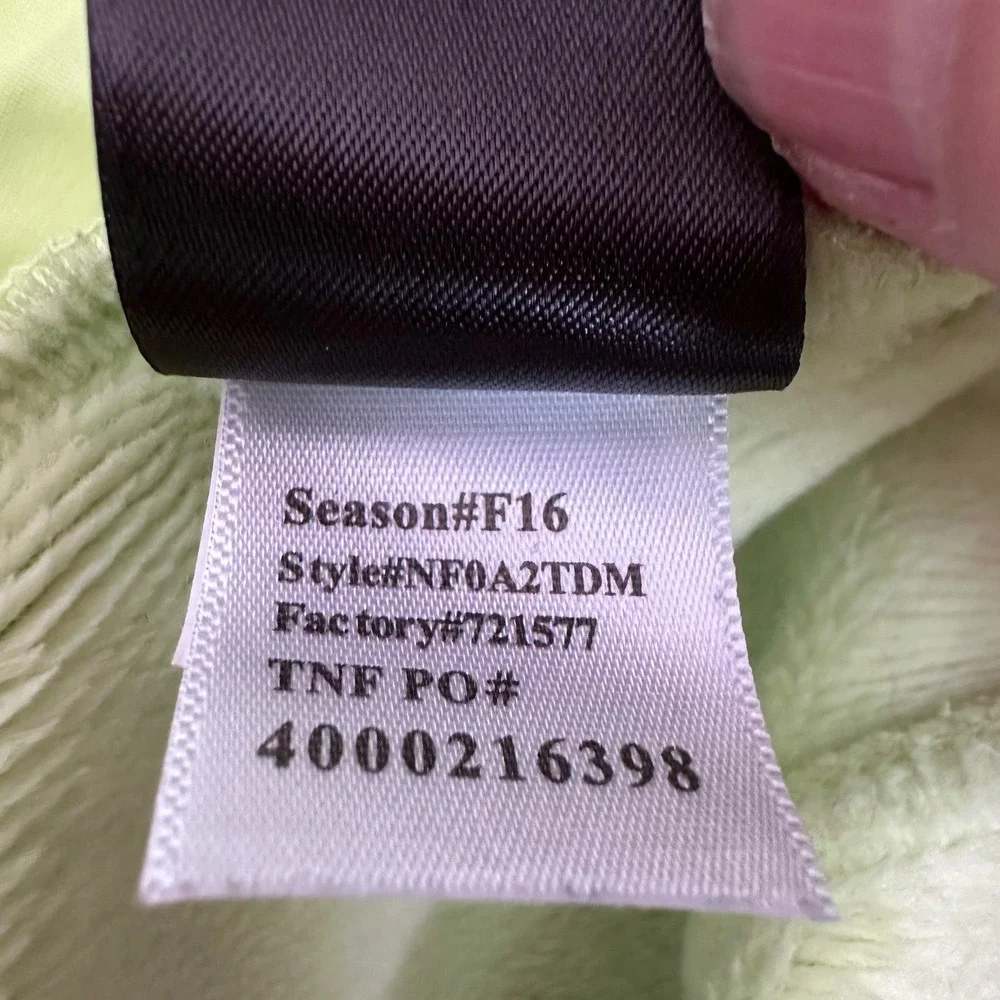 The North Face Jacket Women's Small‎ Lime Green Highanddry Fleece Liner Full Zip