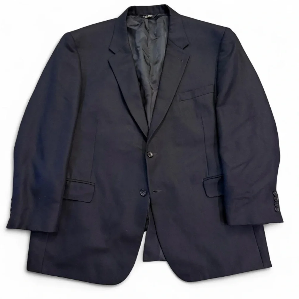 Jos. A Bank Dark Blue Suit Jacket Blazer Silk and‎ Camelhair Size 48R
