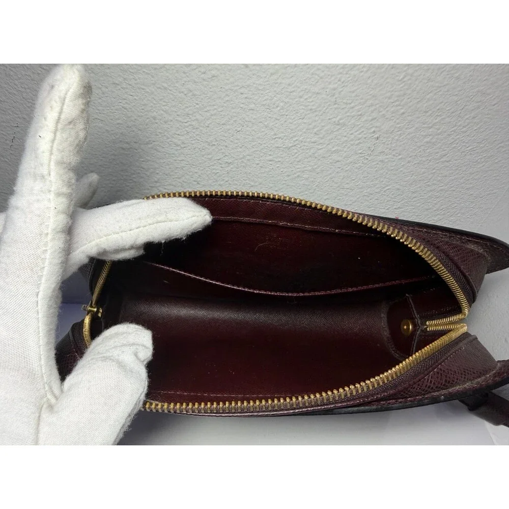 COA Included - Louis Vuitton Taiga Burgundy Clutch