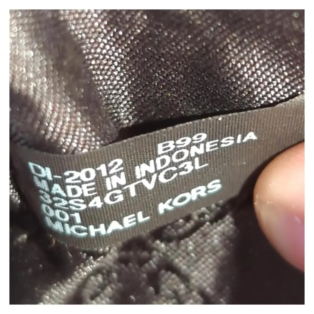 Michael Kors Jet Set East West Large Crossbody Black Saffiano‎ Leather Handbag