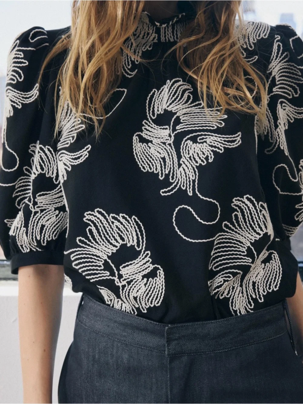 Zara chic blouse