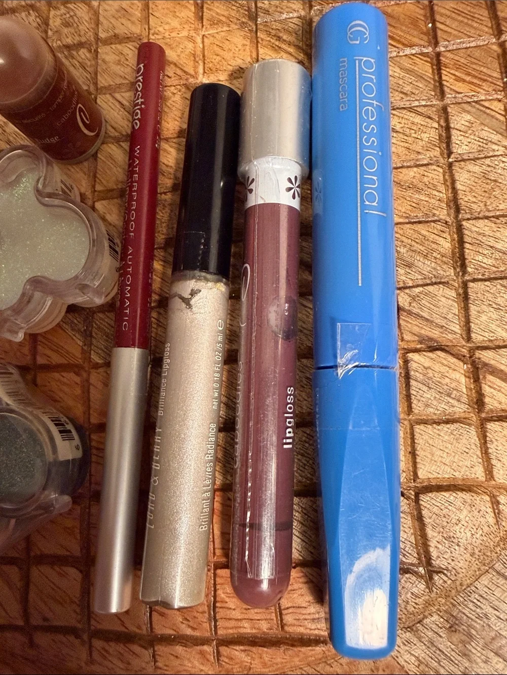 Assorted bright blue