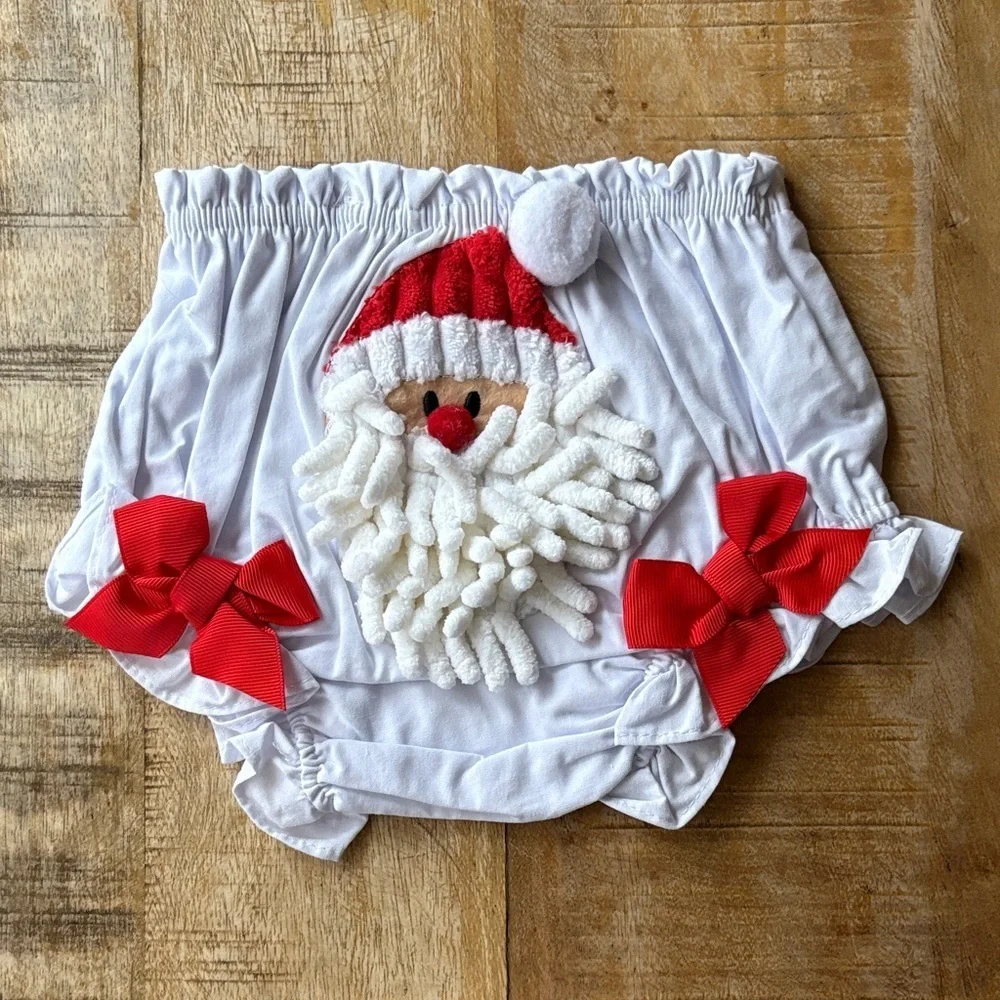 NWOT Mud Pie Santa Baby Bloomers 0-6m