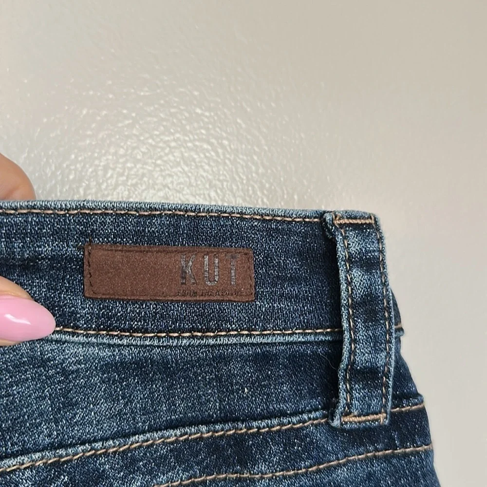 KUT from the Kloth Dark Wash Straight Leg Jeans