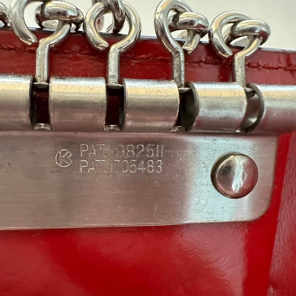 Burberry red patent