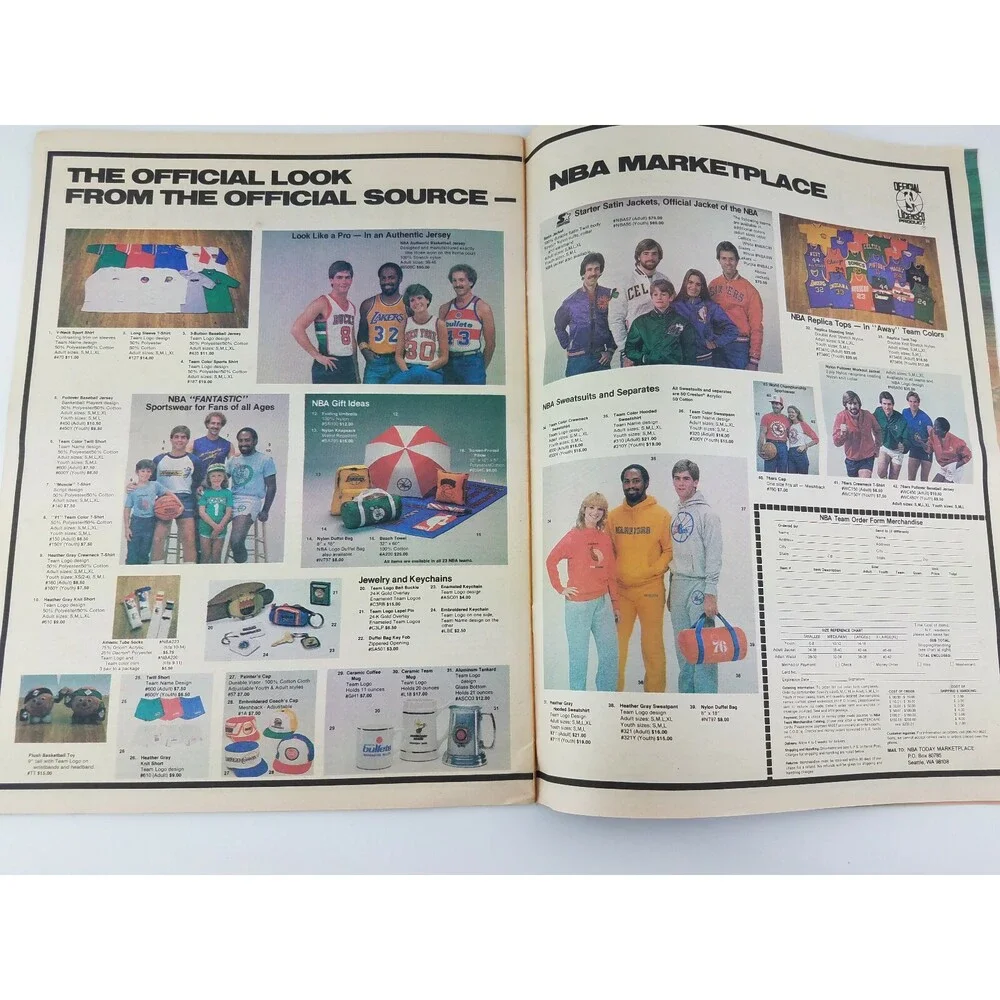 VTG 1984 NBA Today Newspaper Magazine Basketball NEW JERSEY NETS 80s RARE