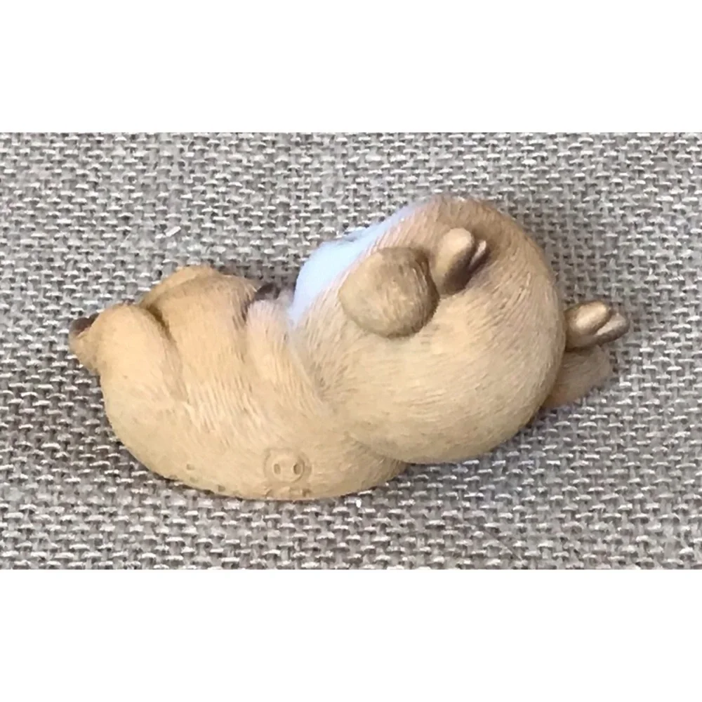 Elf Deer Resin Figurine Belly Up Storybook Fairy Core Fantasy Whimsical Kitsch