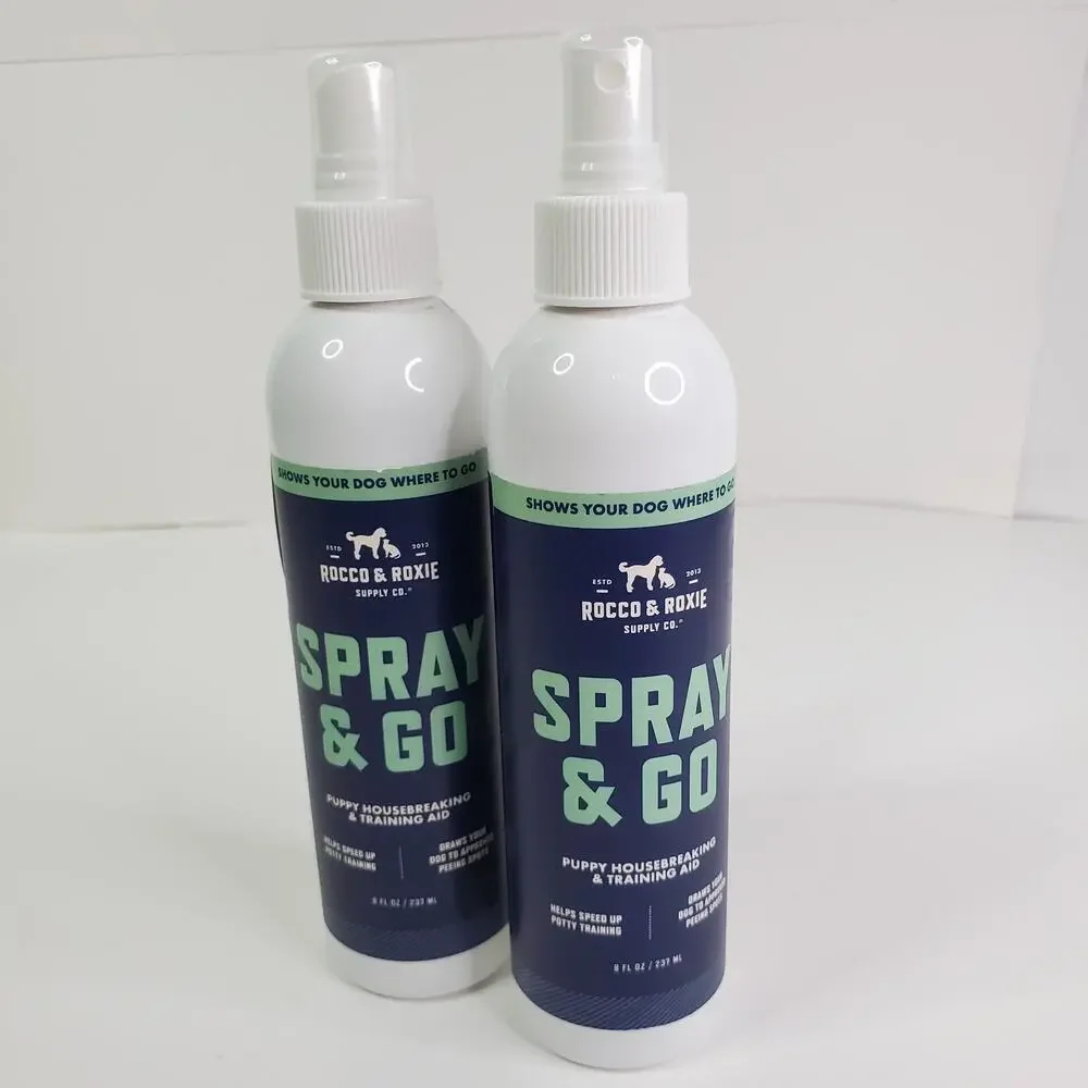 Rocco & Roxie Supply Co. Spray &Go Puppy Housebreaking & Training Aid - 8oz (2)