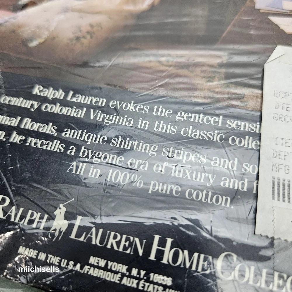 Vintage ralph lauren sheets single Sheet twin