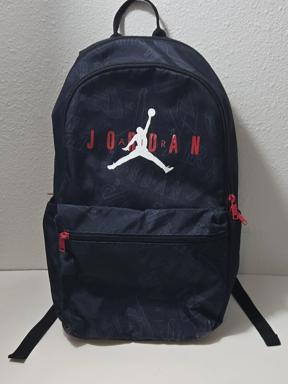 Jordan Black & Red Backpack with Jumpman Logo