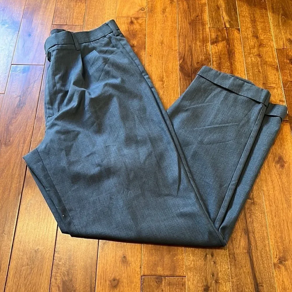 Mens Savane Gray Dress Slacks Chinos