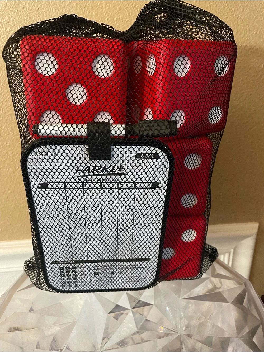 Go To Sports Huge Dice set of 6 Dice Red and White!