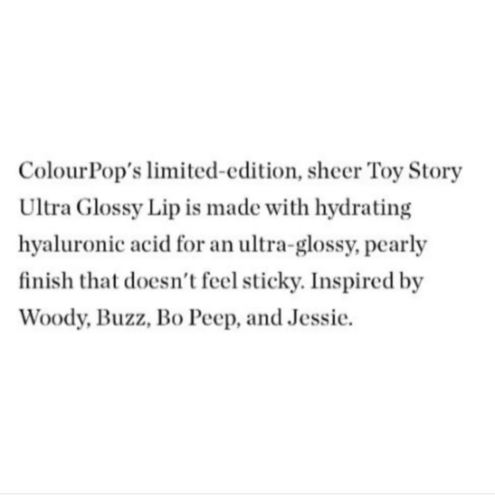 Colourpop ultra glossy