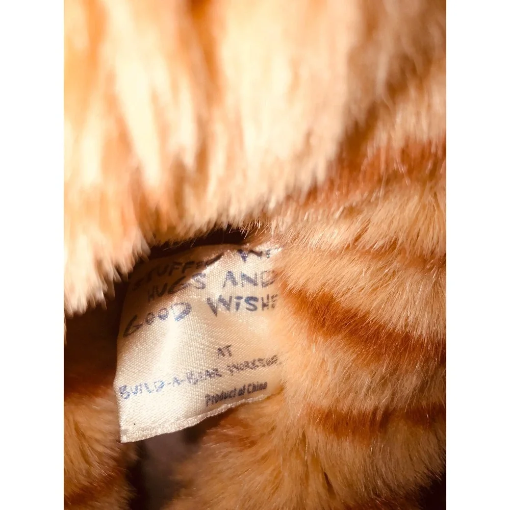 Vintage 2002 Build A Bear Orange Cat With Outfit Sketchers‎ Shoes BABW