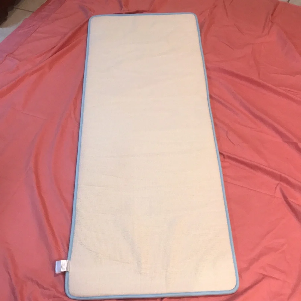 Mohawk Rug Powder Blue Mohawk Memory Foam Bath Rug 22”x 58”