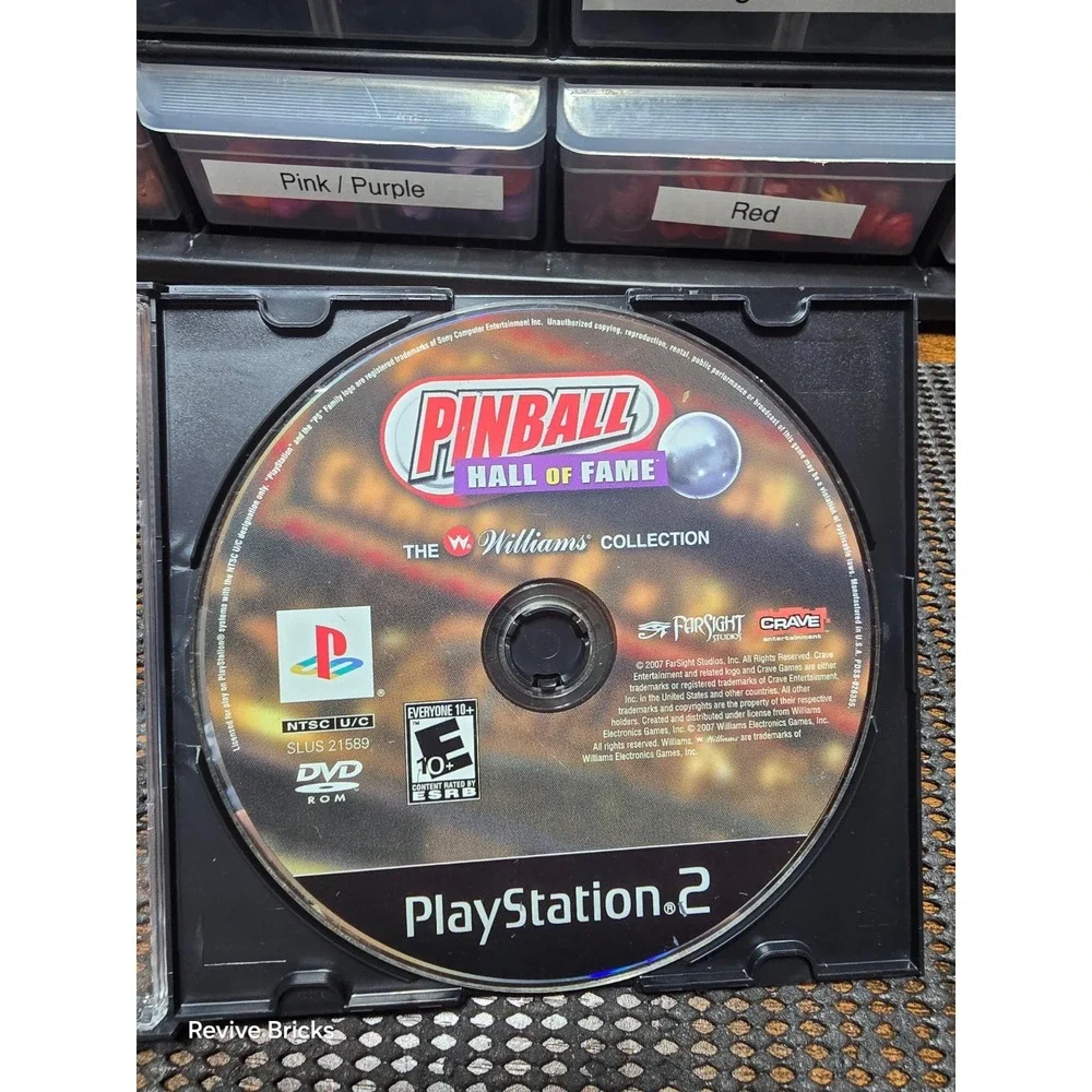 Pinball Hall of Fame The Williams Collection Sony PlayStation 2, 2008‎ Game Only