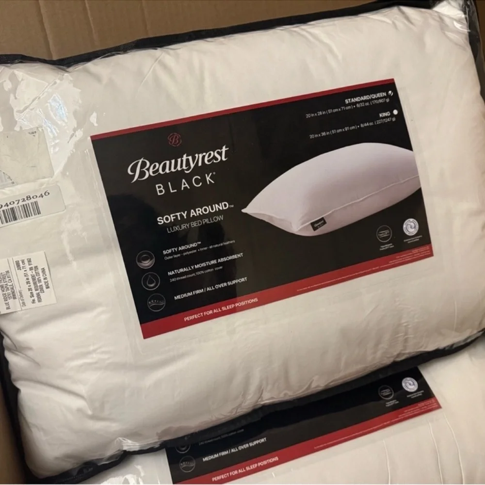 🎉LAST PIECE🎉2PC BEAUTYREST BLACK Luxurious Down And Feather Blend PillowS‎