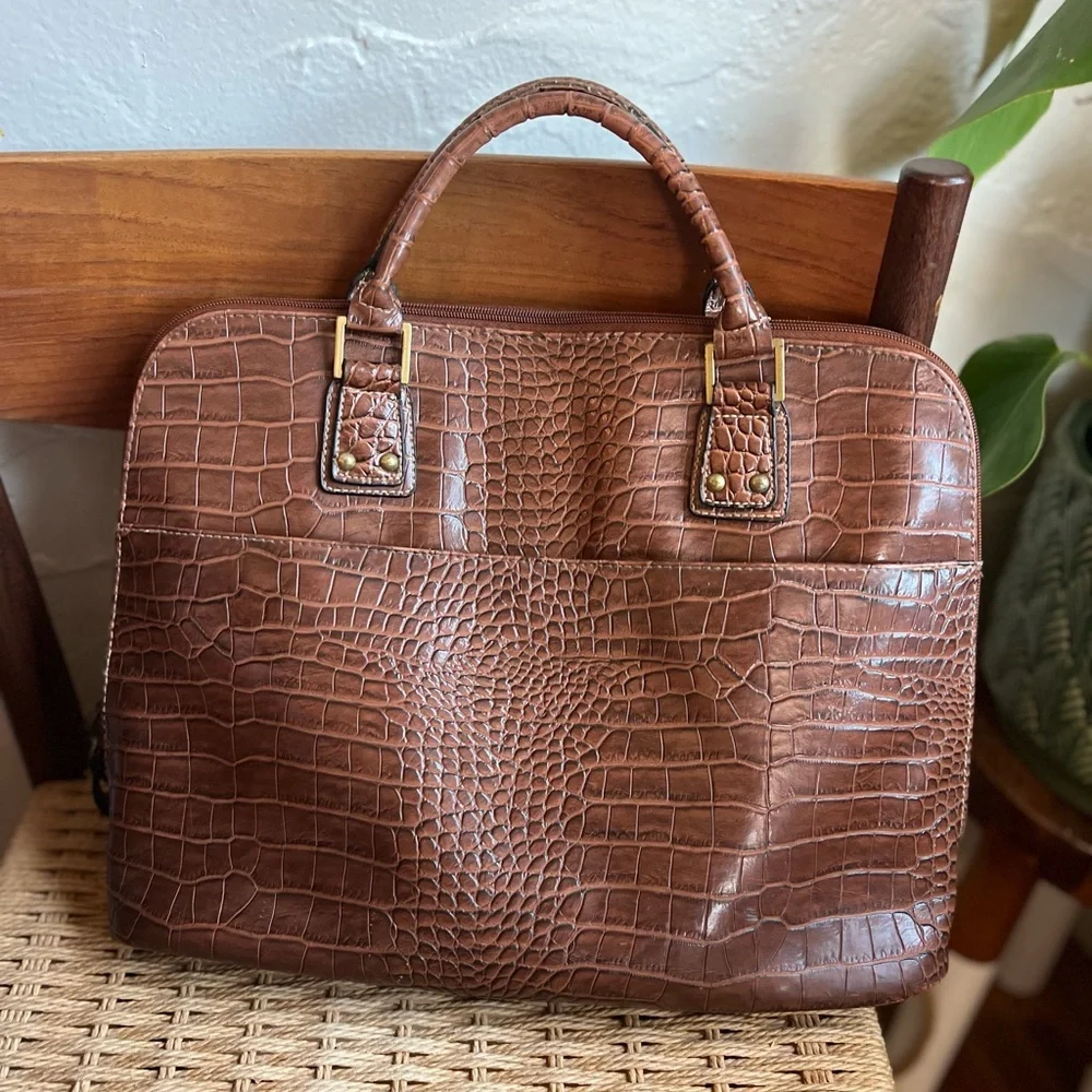 Vintage structured croc