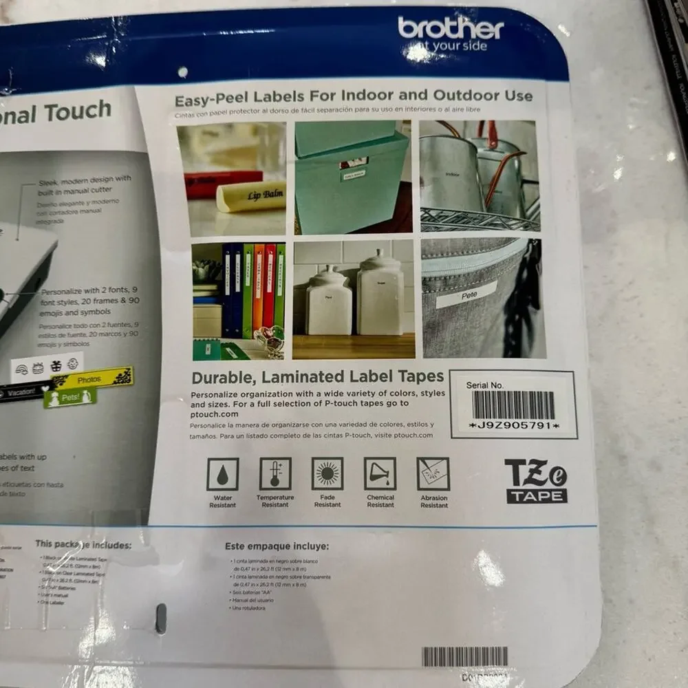 Brother touch label