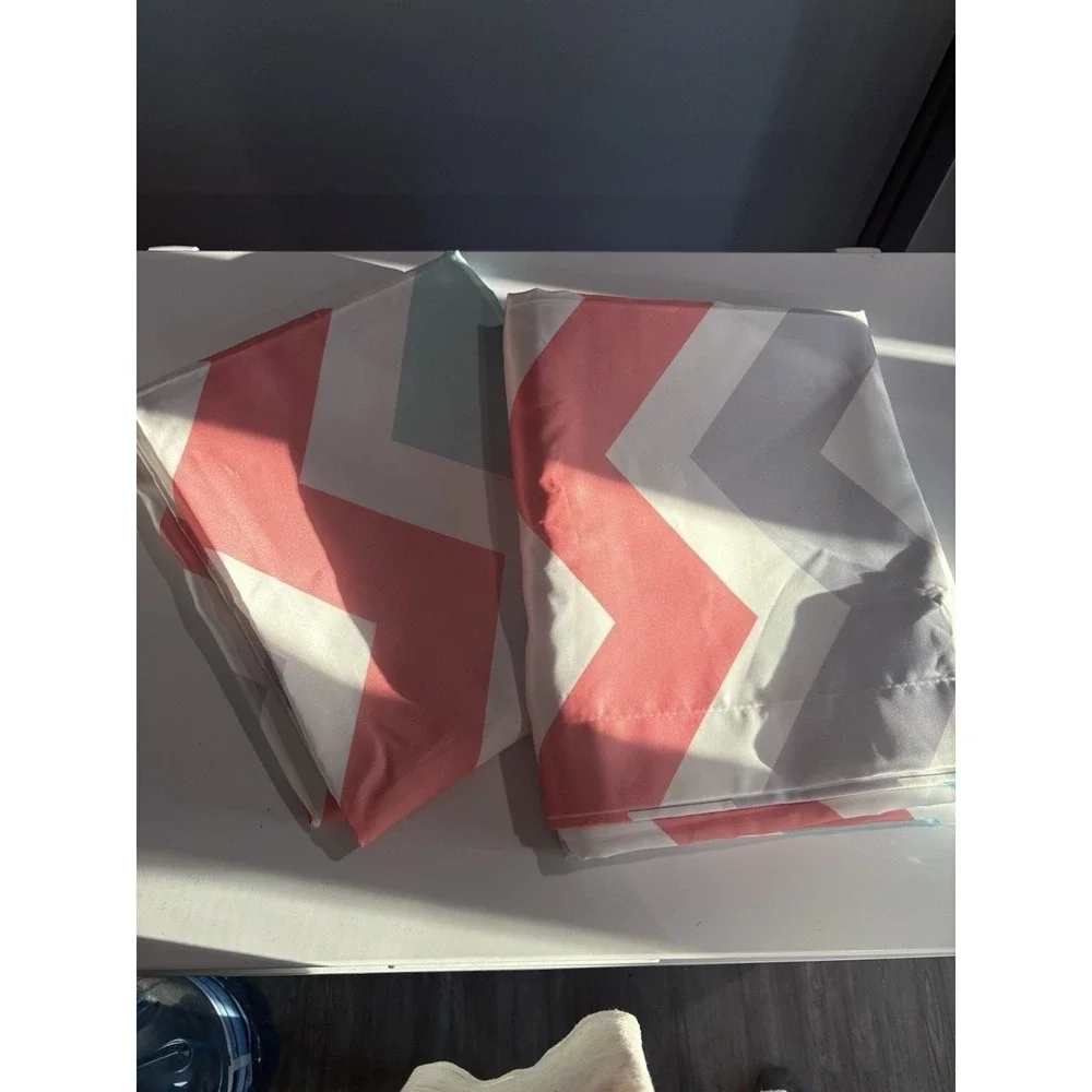 White Cross chevron print