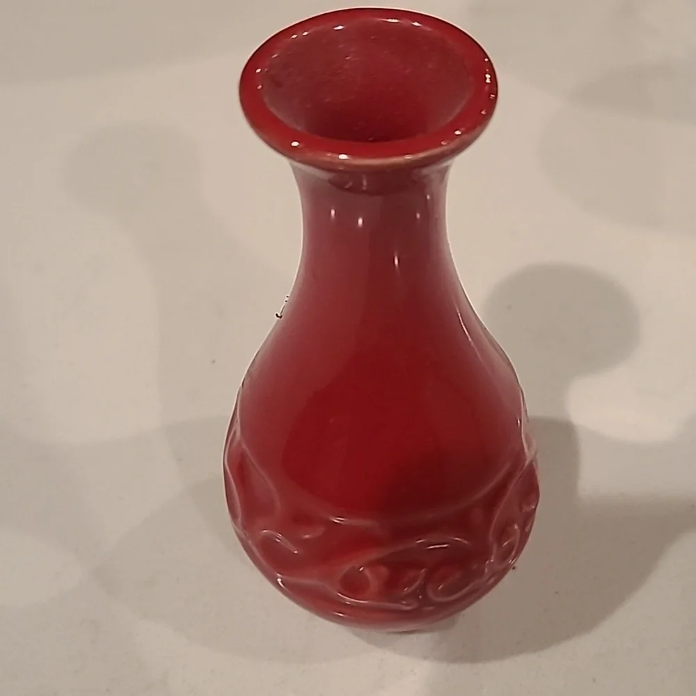 Single Mini Red Vase