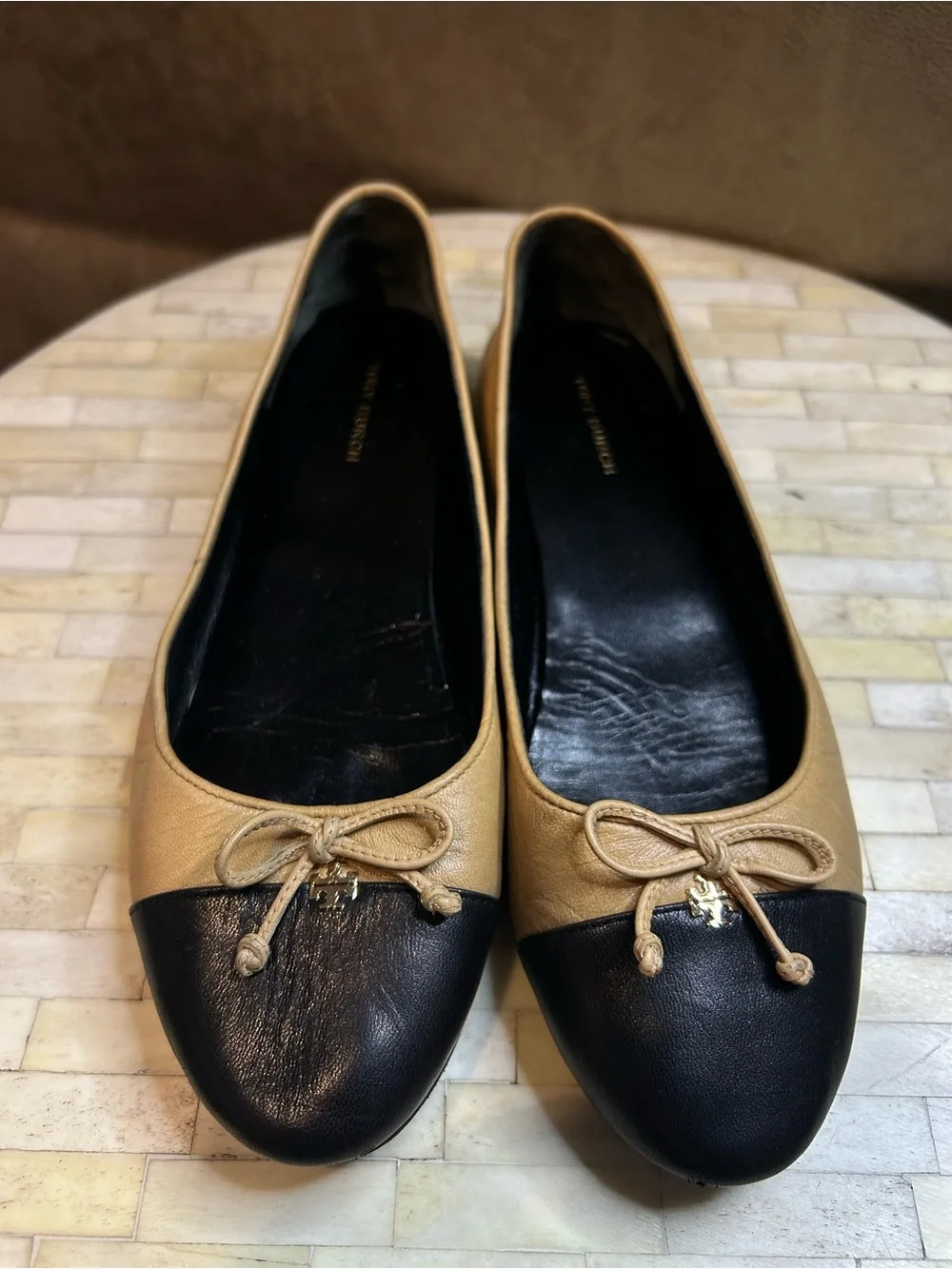 Tory Burch Women's Cap Toe Ballet Flats Size 8